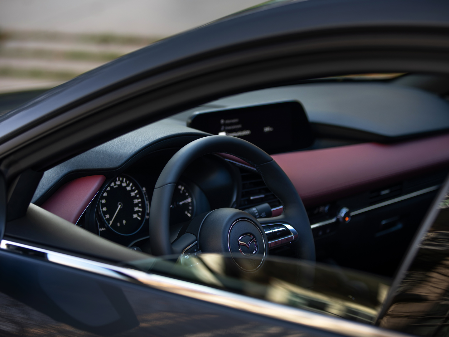Vue de l'habitacle de la Mazda3 2026